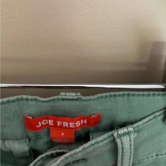 Joe Fresh size 0 green jean shorts - Picture 3 of 3